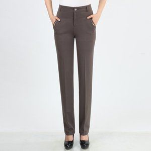 Women Trousers straight pants high